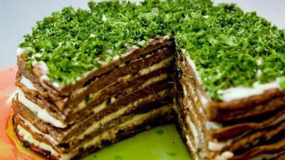 Печеночный торт в мультиварке с любимой начинкой