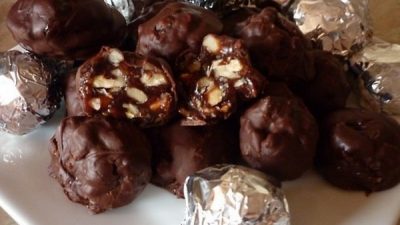 Домашний грильяж из грецких орехов в шоколаде