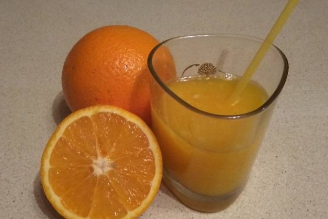 Ядреный апельсиновый фреш с имбирем