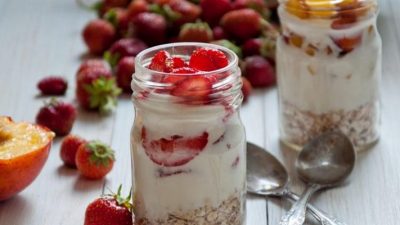 Овсянка на молоке в банке