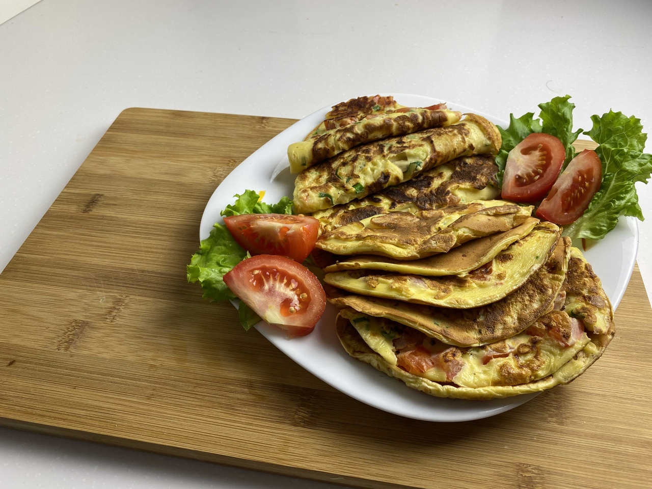 Оладьи с луком и сыром