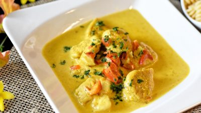 Карри из курицы с перцем чили