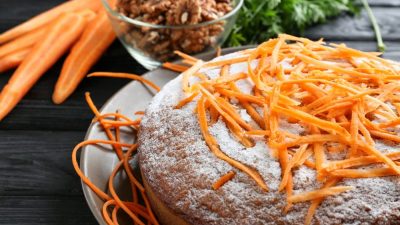 Морковно-шоколадный пирог в духовке