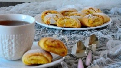 Печенье с апельсиновой начинкой на масле