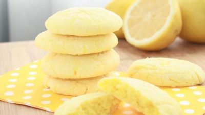 Мягкое лимонное печенье в формочках