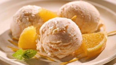 Банановое мороженое из творога и сливок