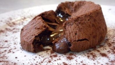 Шоколадный кекс с бренди