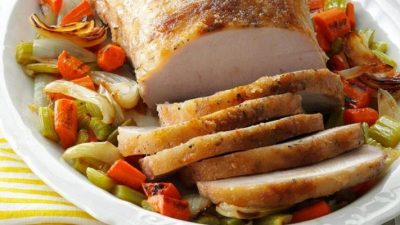 Буженина с пивом и яблочным сидром в духовке