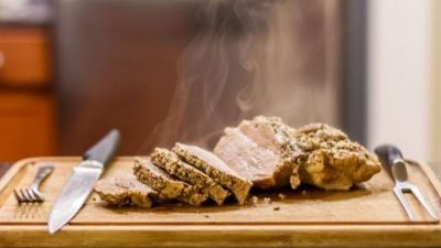 Буженина с мандаринами, паприкой и горчицей