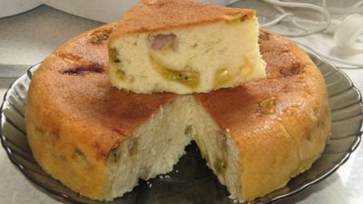 Банановая шарлотка с киви