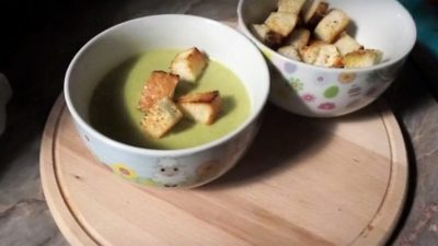Суп из кабачков с цветной капустой и брокколи