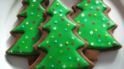 Новогодние ванильные пряники с глазурью