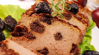 Сливочный паштет из говяжьей печени с черносливом
