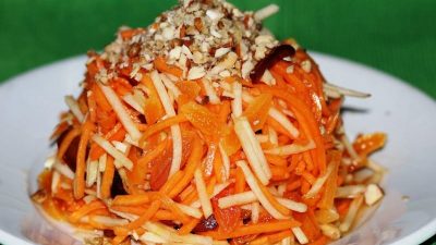 Салат из тыквы и моркови с медом