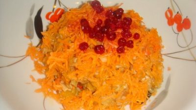 Салат из тыквы, капусты и картофеля