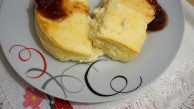 Нежное творожное суфле с манкой