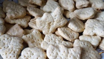 Постное галетное печенье без яиц и молока