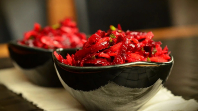 Винегрет со свежей капустой и лимонным соком