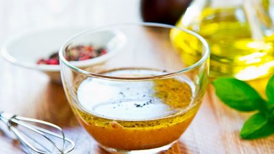 Заправка для винегрета с бальзамическим уксусом и желтками