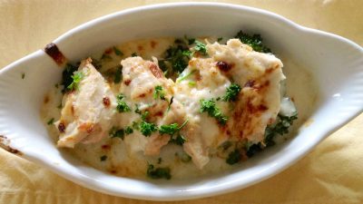 Сливочно-сырный соус с болгарским перцем для куриного филе