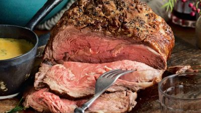 Ростбиф из говядины с горчицей в духовке