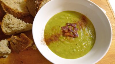 Гороховая каша с салом в мультиварке