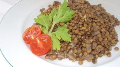 Каша из зеленой чечевицы с морковью в мультиварке