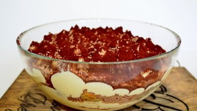 Шоколадный тирамису с коньяком