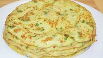Блинчики из кабачка с петрушкой