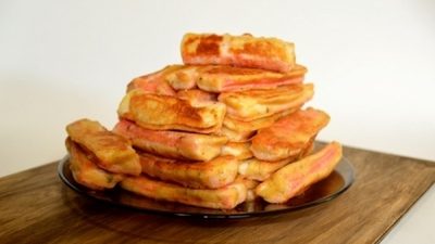 Крабовые палочки в горчичном кляре с базиликом