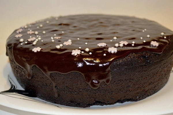 Очень чёрный шоколадный бисквит