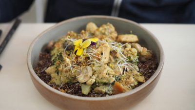 Льняная каша с тыквой и кабачком
