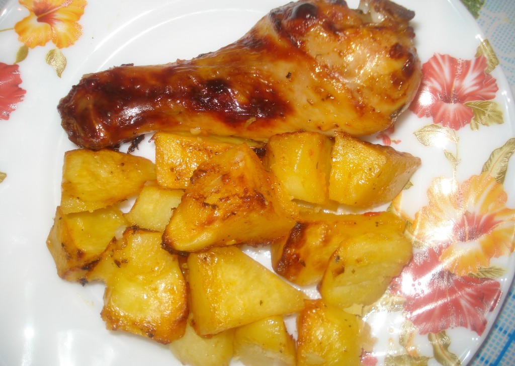 Курица с картошкой в мультиварке пошаговый рецепт