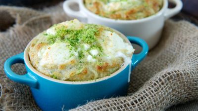 Куриное суфле с капустой и морковью
