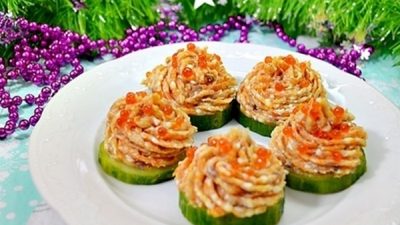 Ложная икра из сельди с плавленым сырком