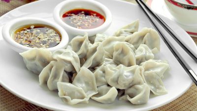 Китайские пельмени из баранины и дайкона
