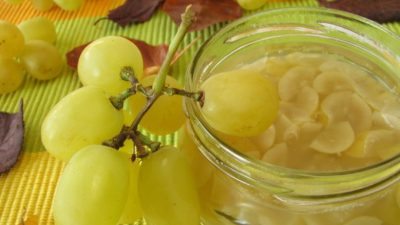 Варенье из зеленого винограда с желатином