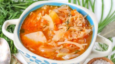 Капустняк  с пшеном и картофелем