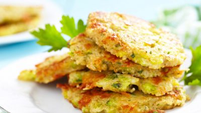 Тыквенные драники с кабачком