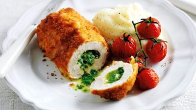 Котлеты по-киевски с укропом и петрушкой
