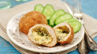 Котлеты по-киевски с сыром в молоке