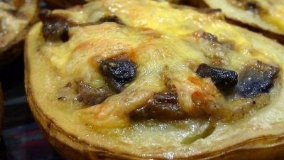 Жюльен с грибами в картофельной кокотнице