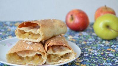 Вертуты с зелеными яблоками