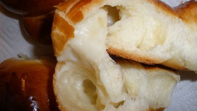 Ванильные булочки бриошь с заварным кремом