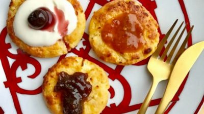 Творожные сырники с апельсиновой цедрой в духовке
