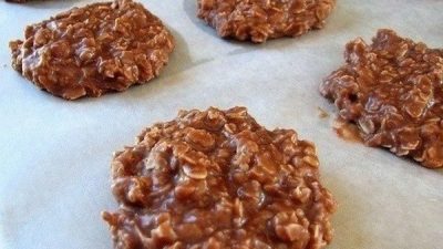 Шоколадное овсяное печенье с сухофруктами