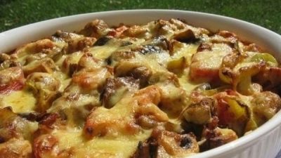 Печеные овощи с орегано и шафраном