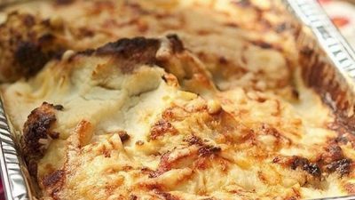 Запеканка из цветной капусты с сыром и сливками в духовке