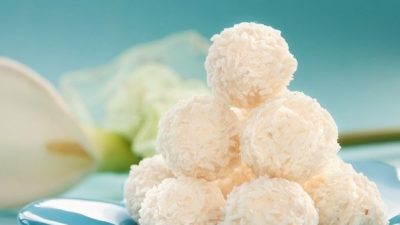 Низкокалорийные творожные «Рафаэлло» с миндалем