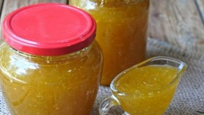 Кабачковое варенье с курагой и лимончиком